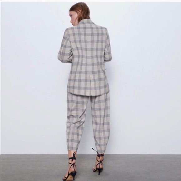 Zara Plaid Pants - Picture 4 of 9